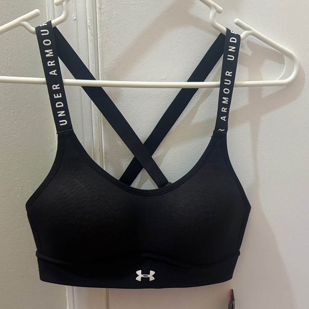 Under Armour Black Crossback Sports Bra